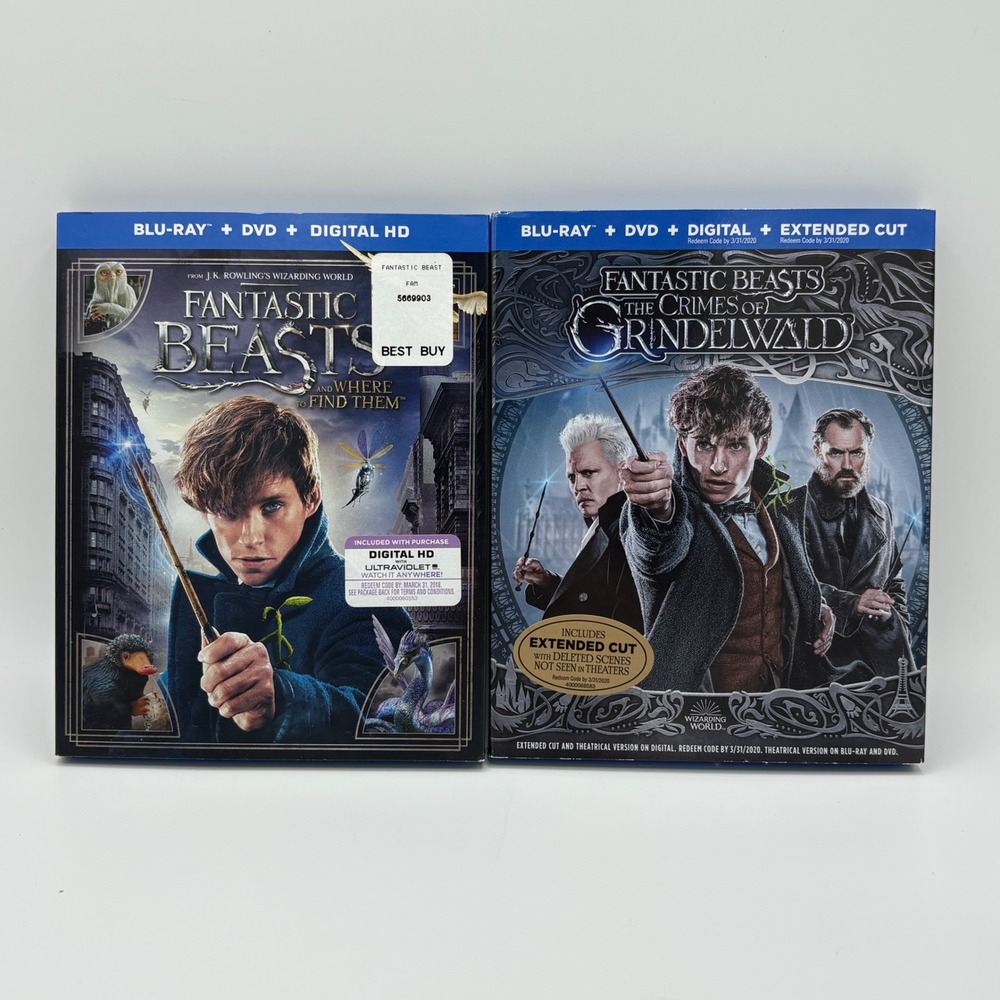 Fantastic Beasts Where to Find Them / Crimes of Grindelwald Blu-ray DVD Extended
